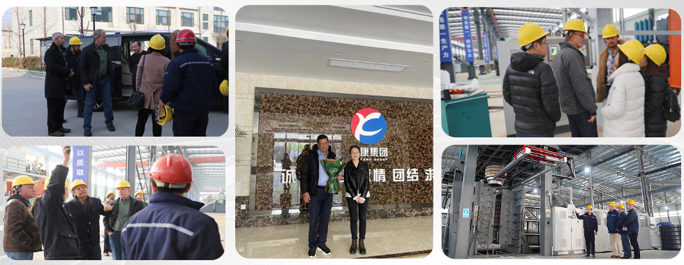 clientes extranjeros visitaron la fábrica de Yankang